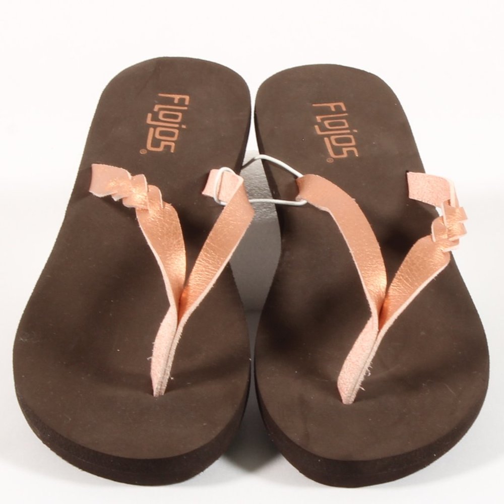 Flojos Women's Slip On Thong Sandals Slides NWT - Picture 2 of 7